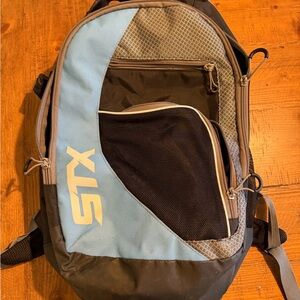 Blue and Gray Lacrosse Backpack